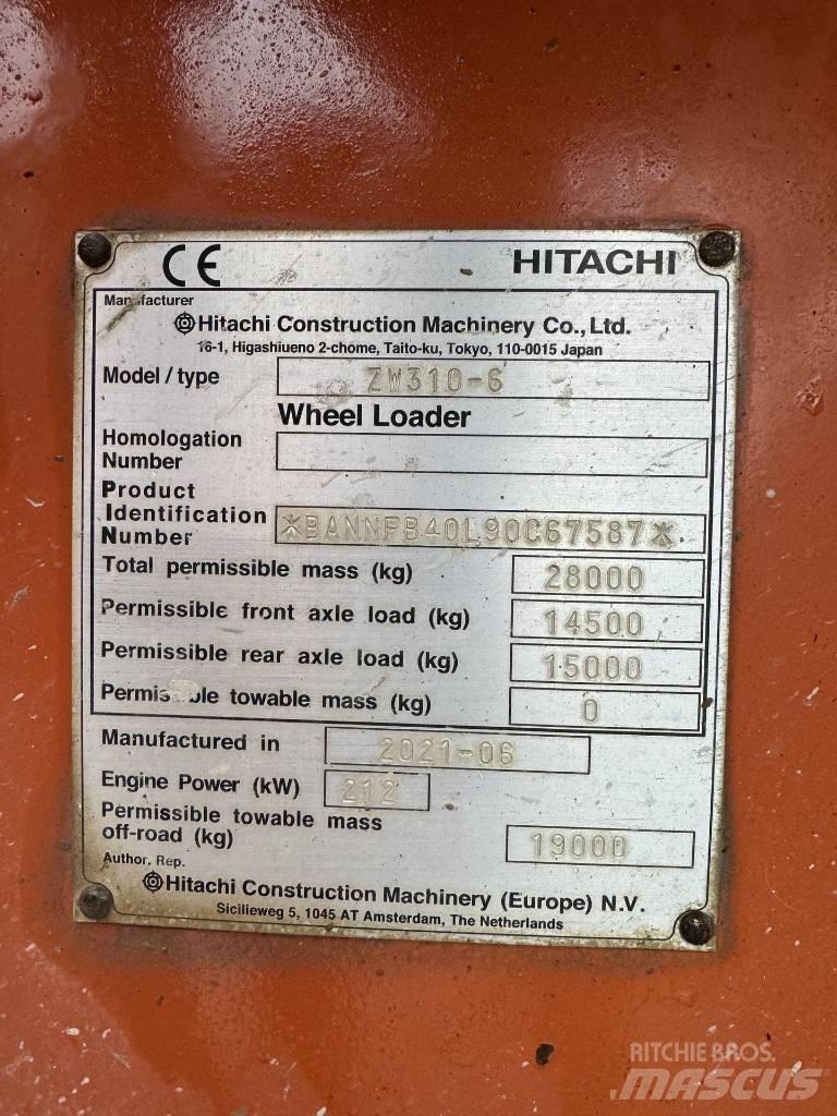 Hitachi ZW 310-6 Pale gommate
