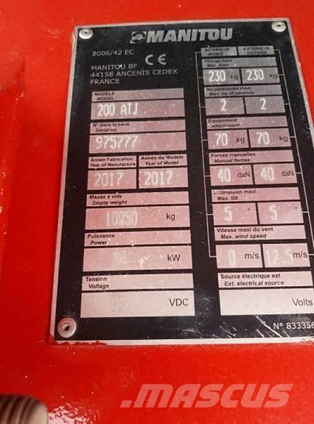 Manitou 200ATJ  RC Piattaforme a braccio articolato