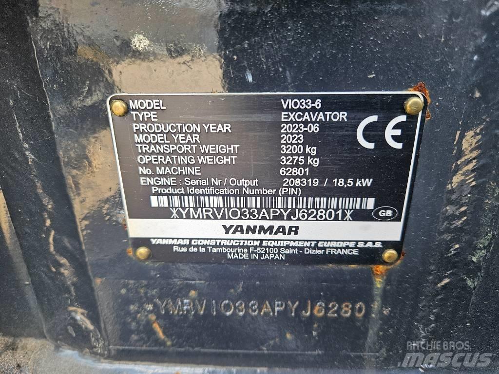 Yanmar Vio 33 Miniescavatori