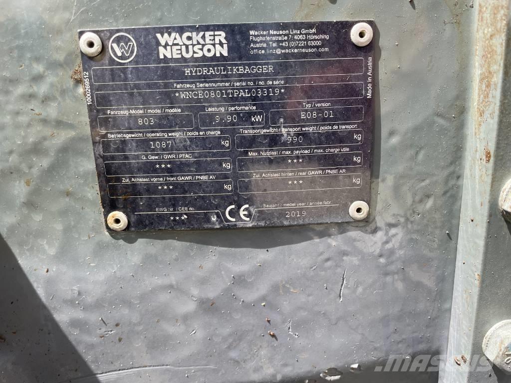 Wacker Neuson 803 Miniescavatori