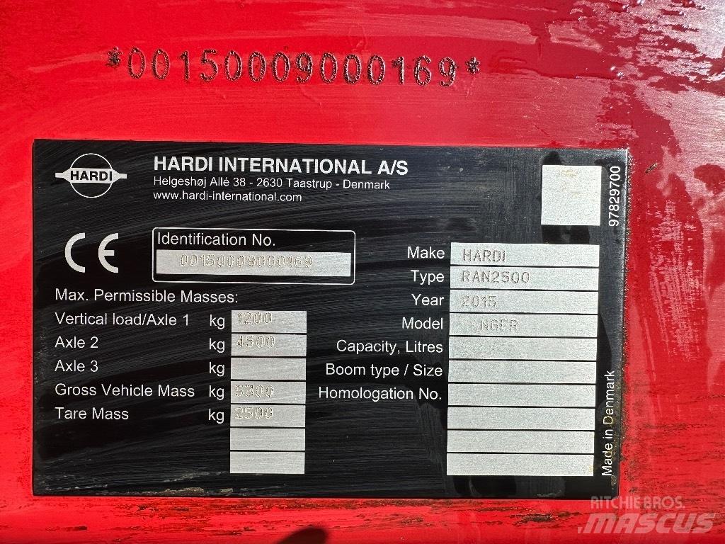 Hardi Ranger 2500 Irroratrici trainate