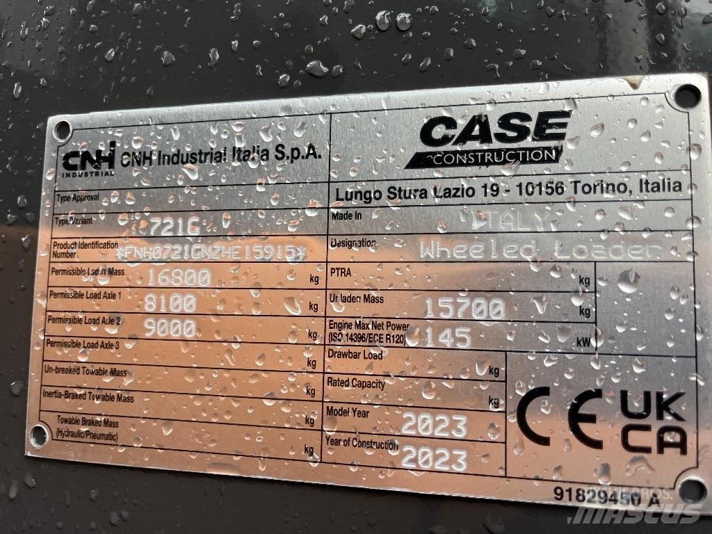 CASE 721 G Pale gommate