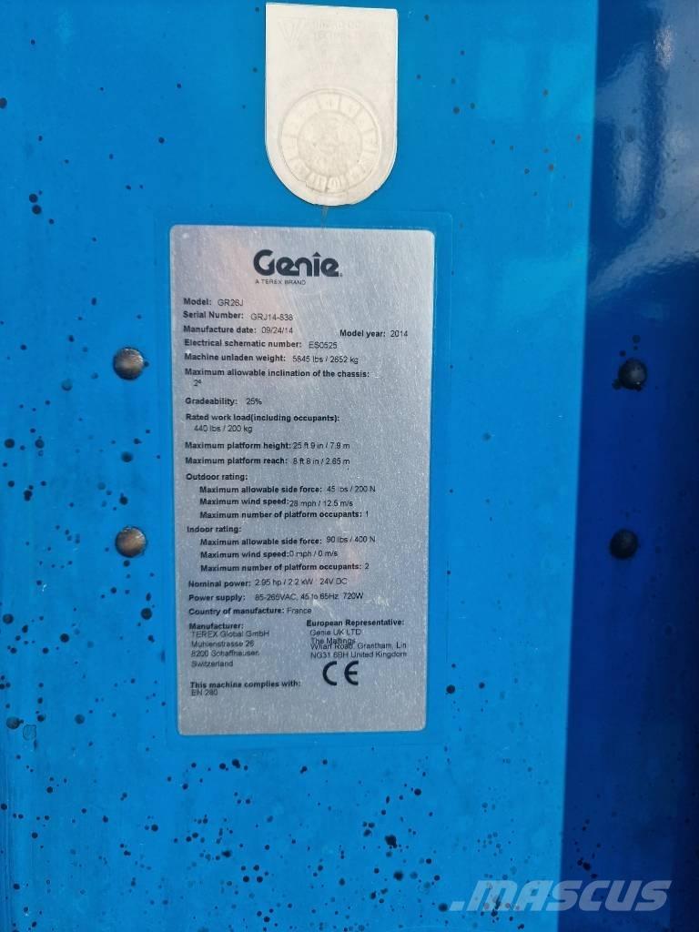 Genie GR 26 J Sollevatori verticali