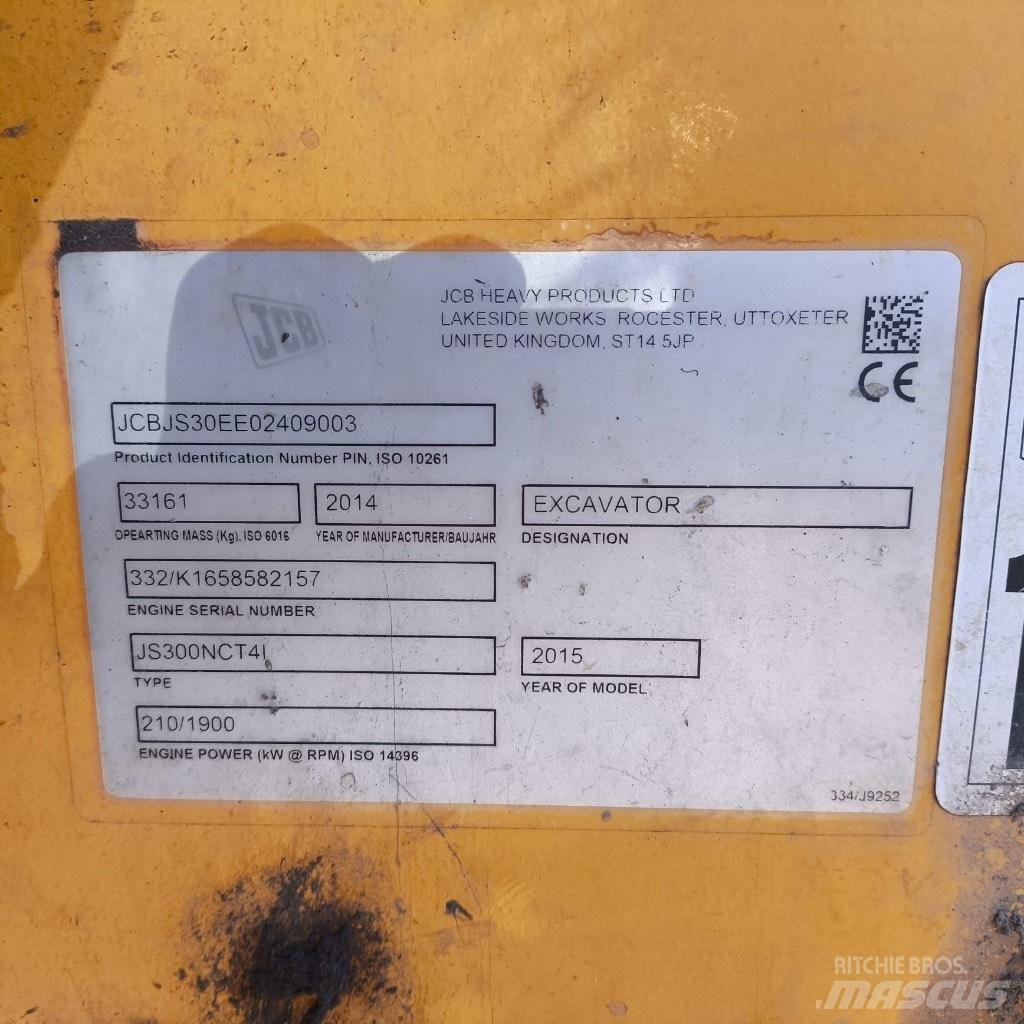 JCB JS300nc Escavatori cingolati