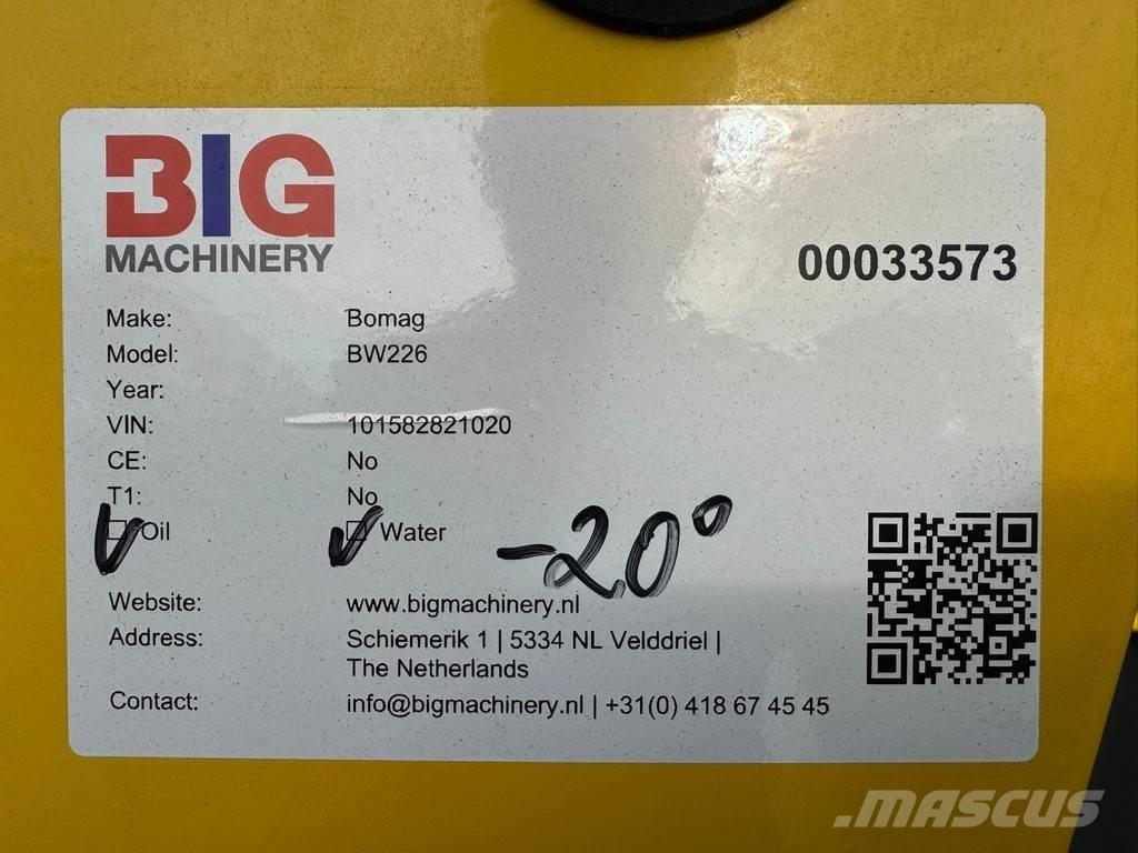 Bomag BW226 Rulli monotamburo