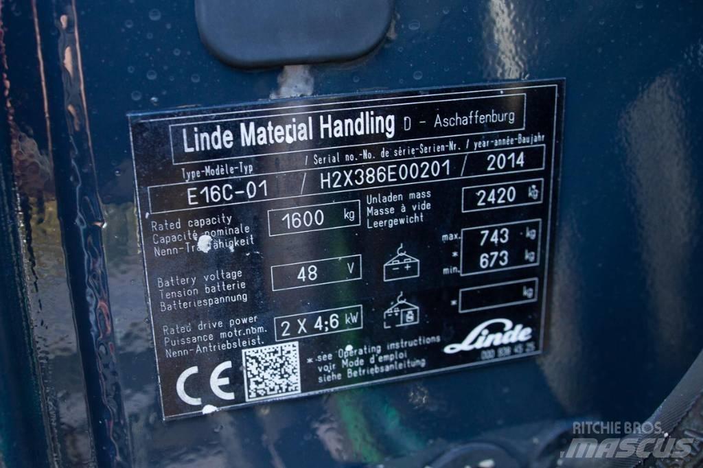 Linde E 16 Carrelli elevatori elettrici