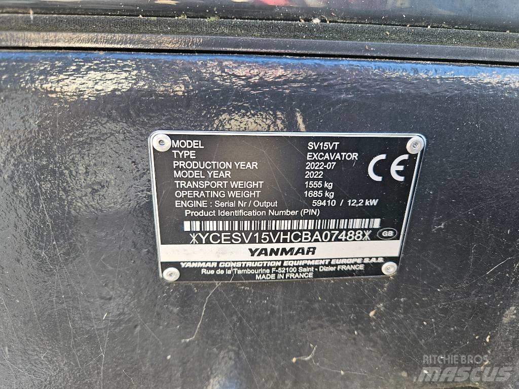 Yanmar SV 15 VT Miniescavatori