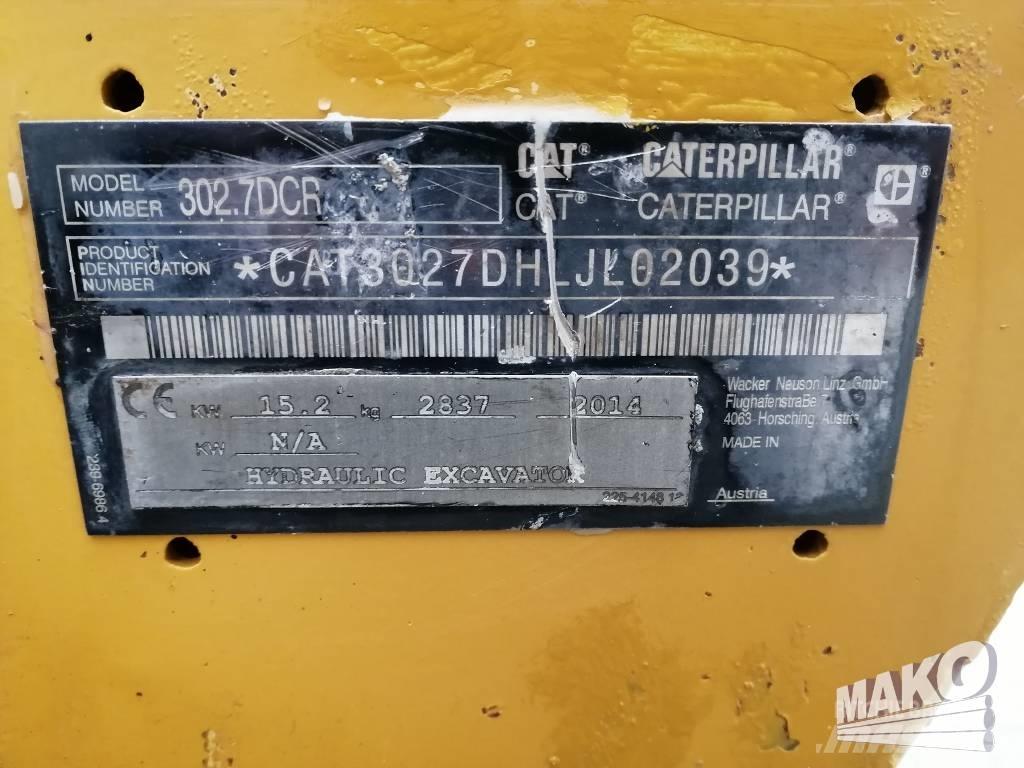 CAT 302.7 D CR Miniescavatori