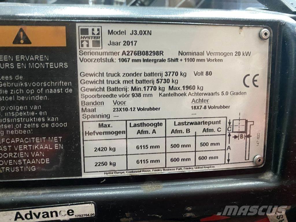 Hyster J3.0XN Carrelli elevatori elettrici
