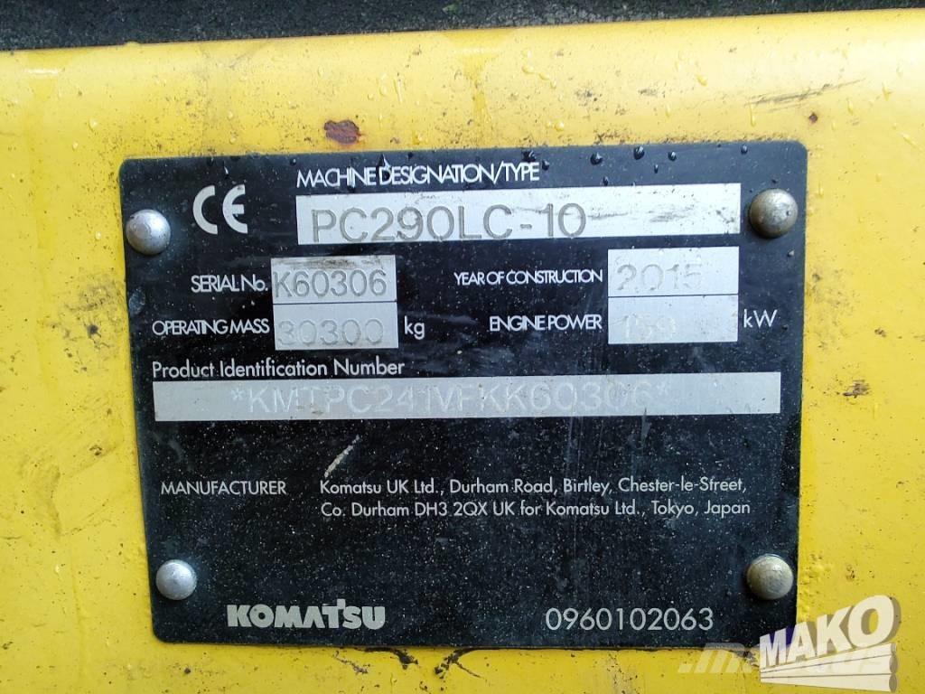 Komatsu PC 290 Escavatori cingolati