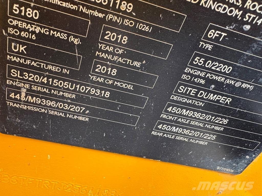JCB 6T FT Mini dumper