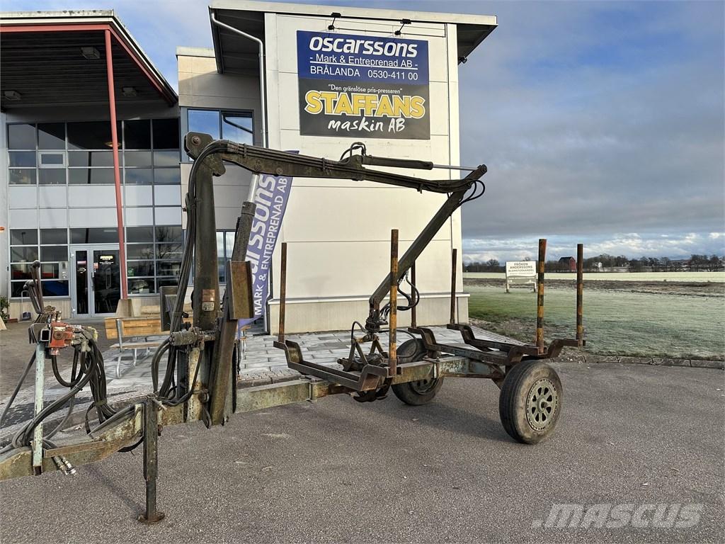  Enkelaxlad Vedkärra Rimorchi forestali