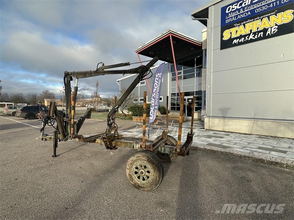  Enkelaxlad Vedkärra Rimorchi forestali