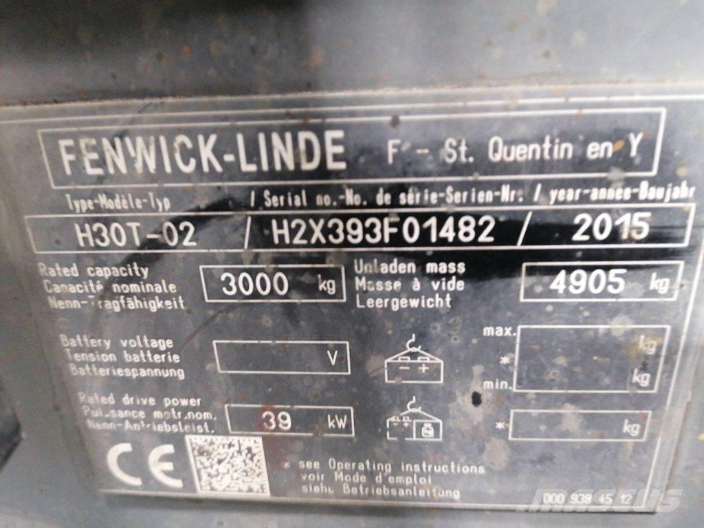 Linde H30T-02 Carrelli elevatori GPL