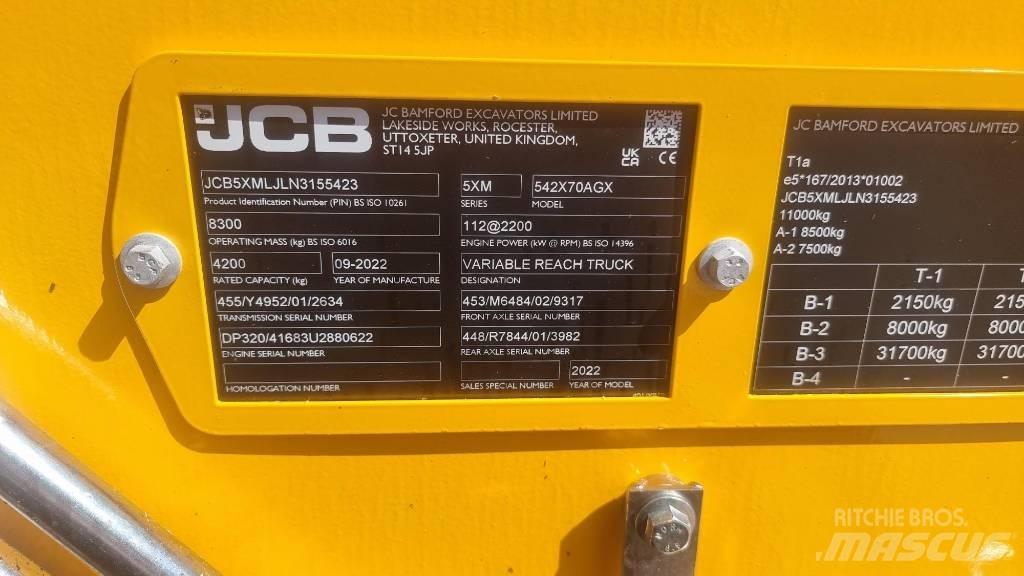 JCB 541-70 Agri Xtra Sollevatori telescopici per agricoltura