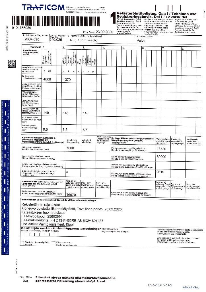 Volvo FH 13 420 Motrici scarrabili