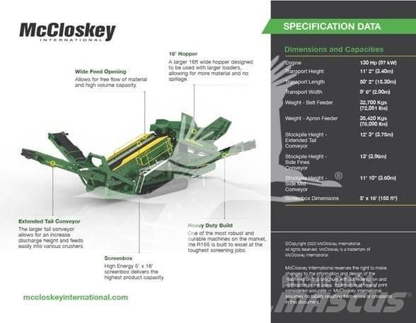 McCloskey R155 Vagli vibranti