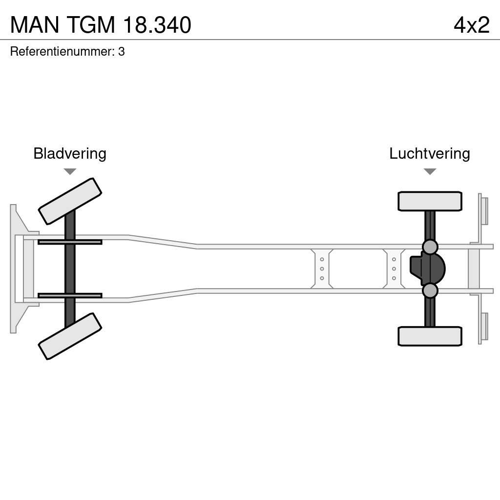 MAN TGM 18.340 Camion con gancio di sollevamento
