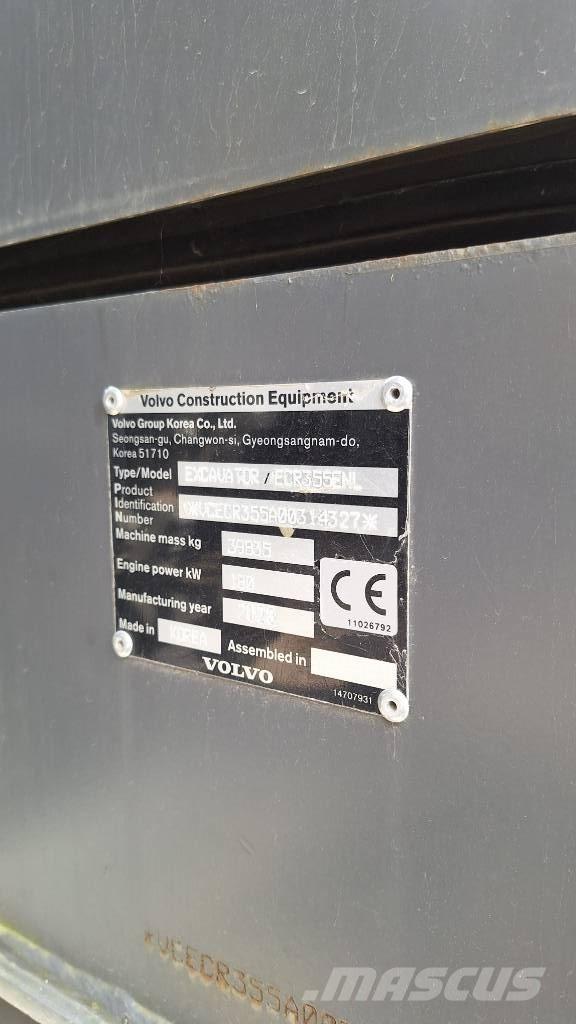 Volvo ECR 355 ENL Escavatori cingolati