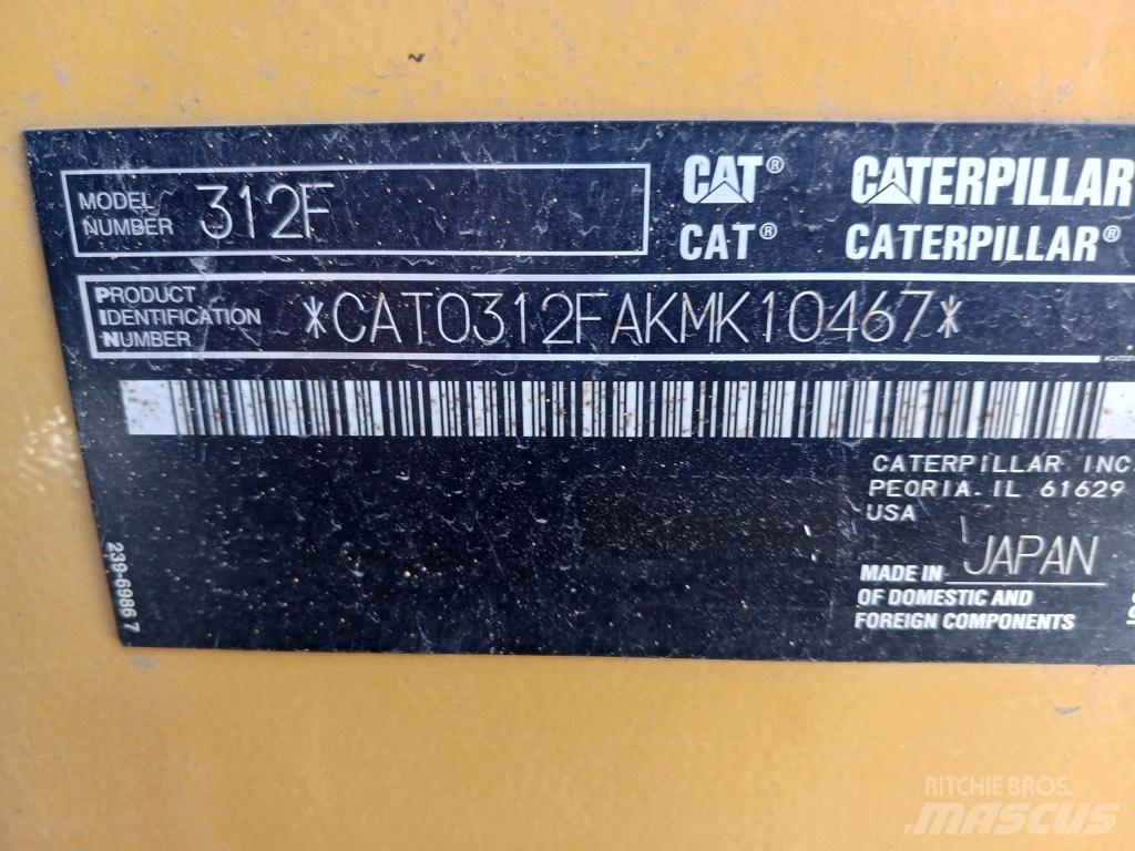 CAT 312 F Escavatori cingolati