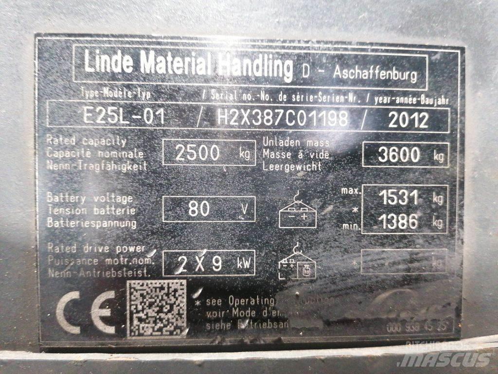 Linde E25L-01 Carrelli elevatori elettrici