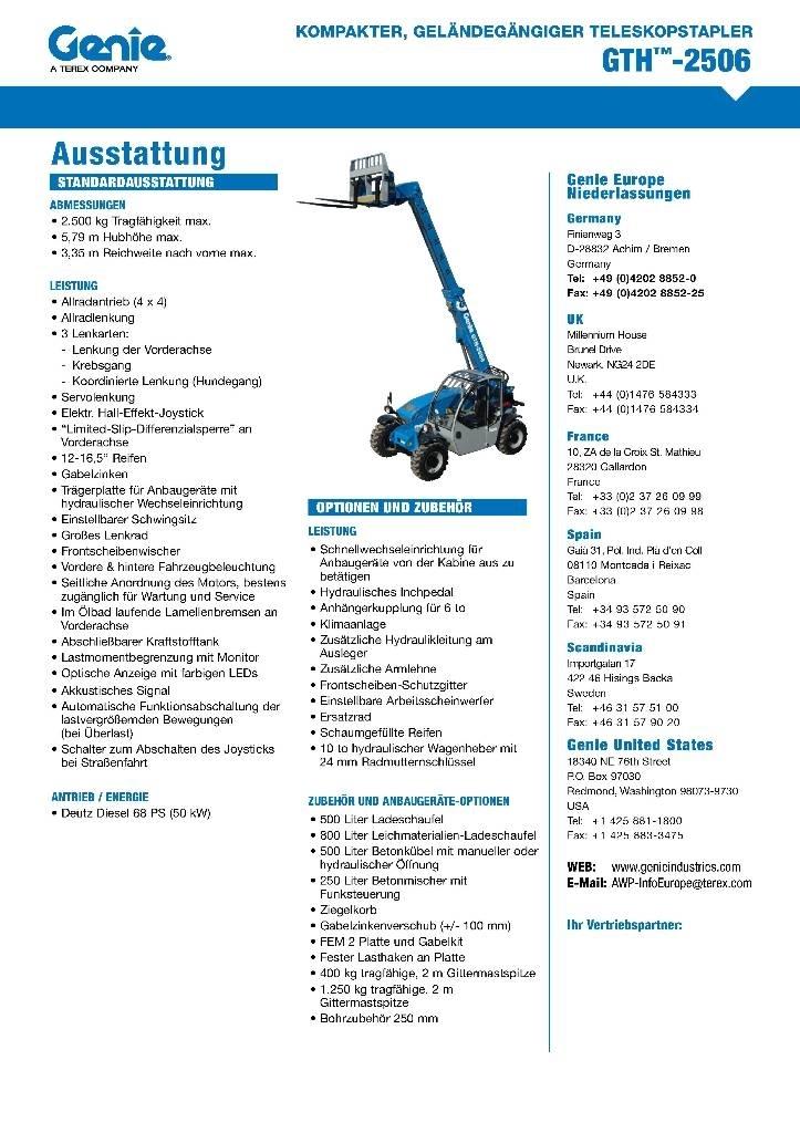 Genie 2506 Sollevatori telescopici