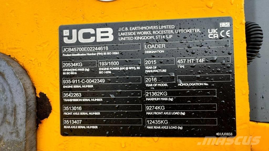 JCB 457 HT Pale gommate
