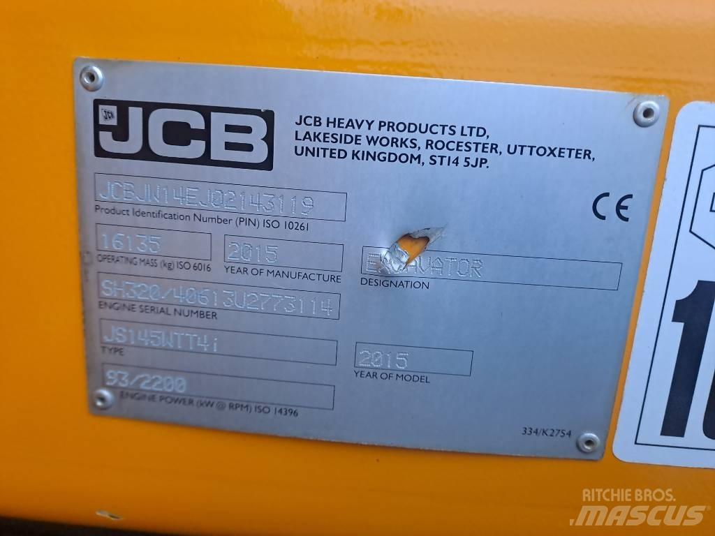 JCB JS145 W Escavatori gommati