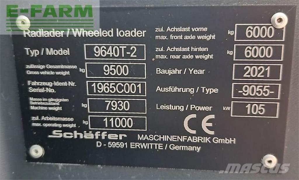 Schäffer 9640 t-2 Sollevatori telescopici per agricoltura