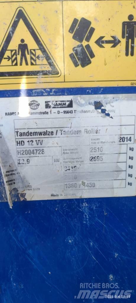 Hamm HD 12 VV Rulli a doppio tamburo