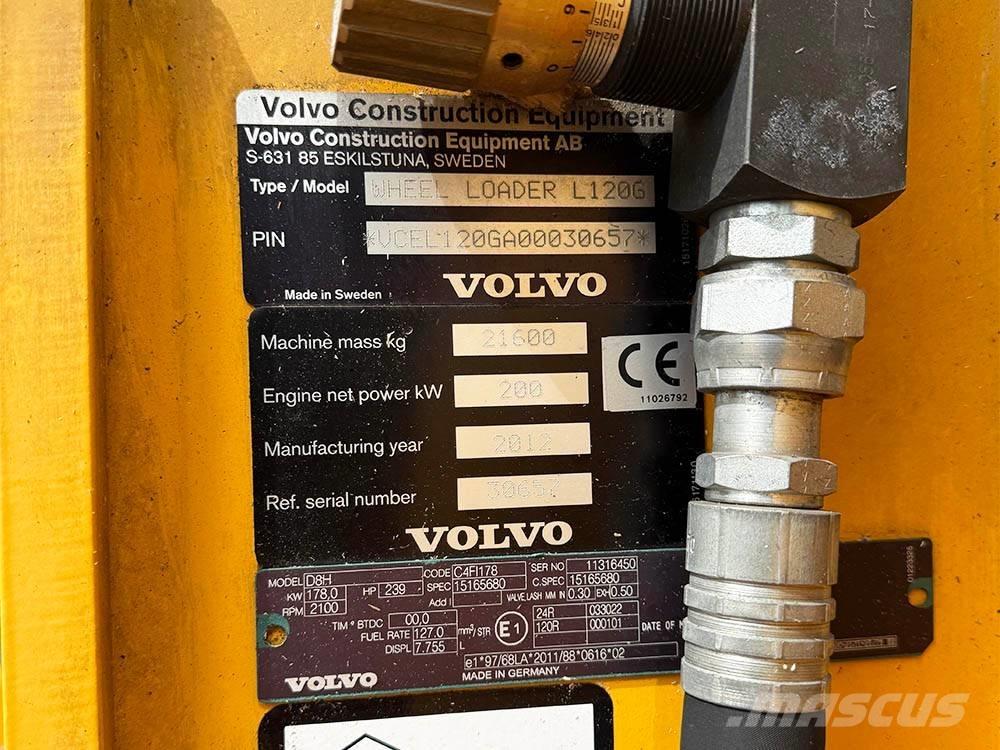 Volvo L 120 G Pale gommate