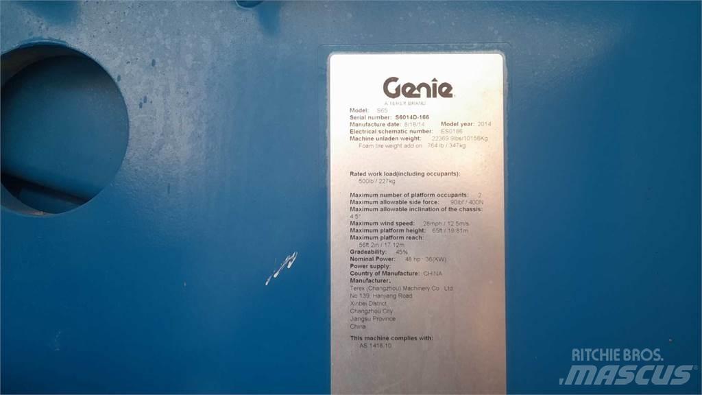 Genie S65 Piattaforme a braccio telescopico