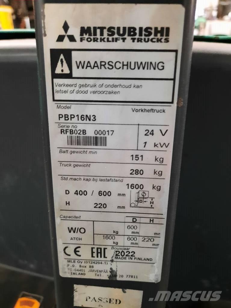 Mitsubishi PBP16N3 Transpallet manuale