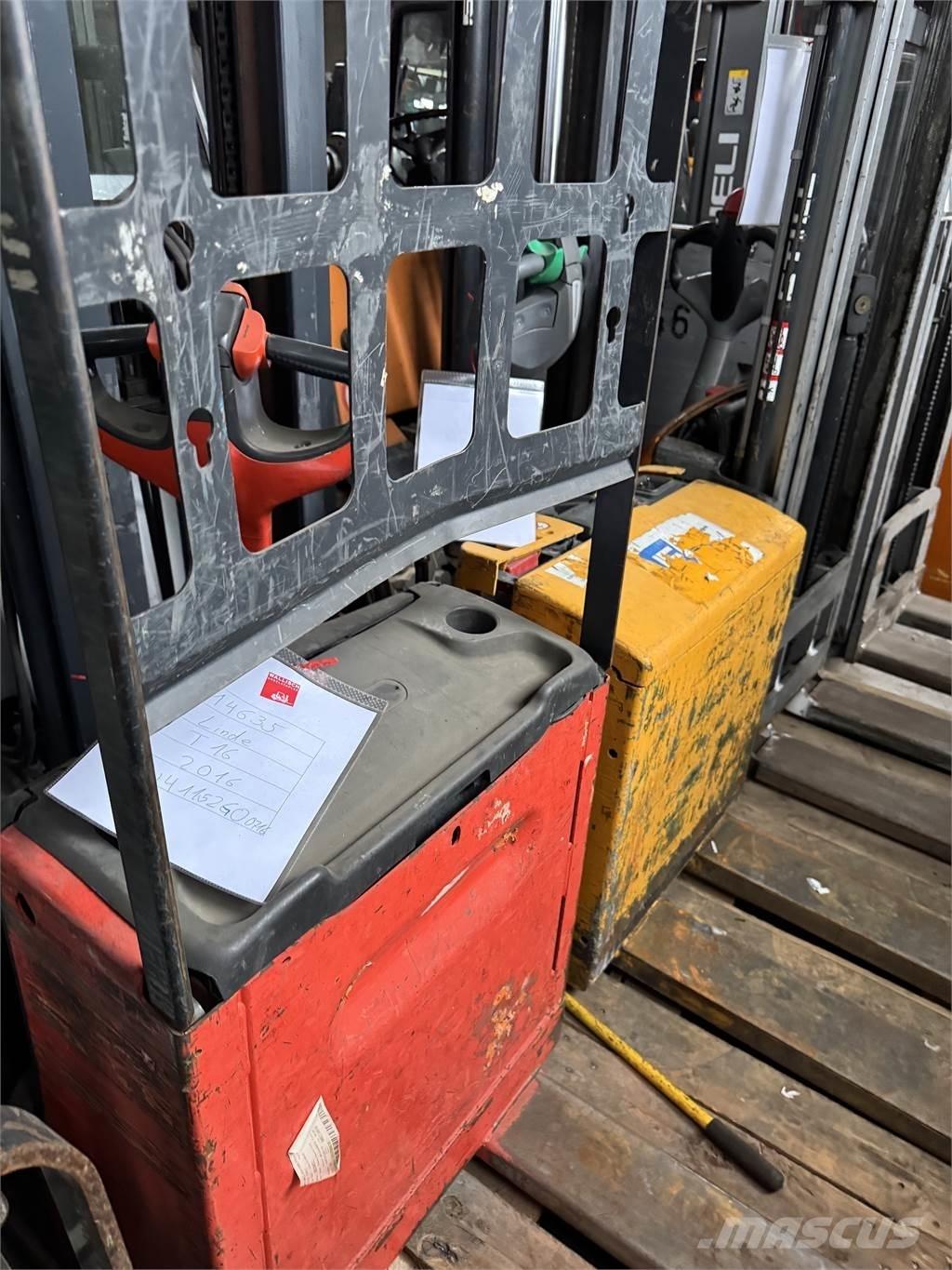 Linde T16 Transpallet uomo a terra