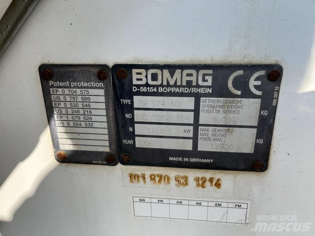 Bomag BW 174 AD Rulli a doppio tamburo