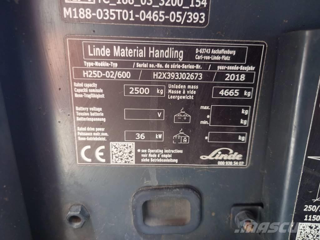Linde H25/600D/393 Carrelli elevatori diesel
