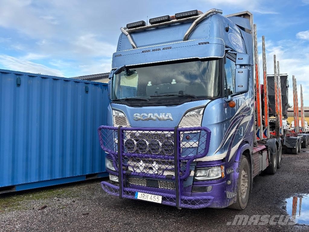 Scania R730B6X4NB Camion trasporto legname