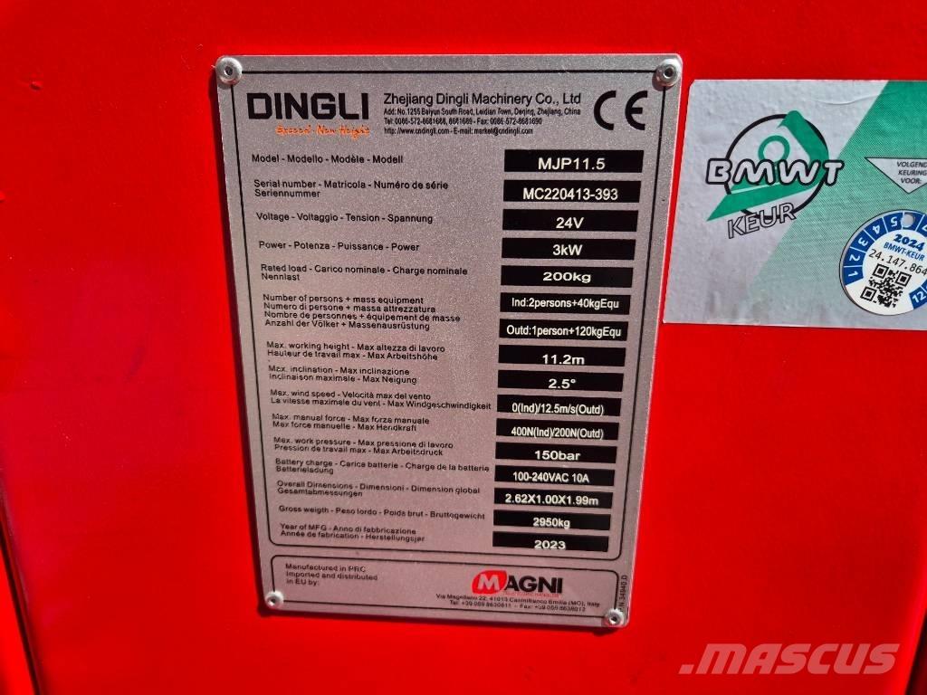 Magni MJP 11.5 Piattaforme a braccio articolato