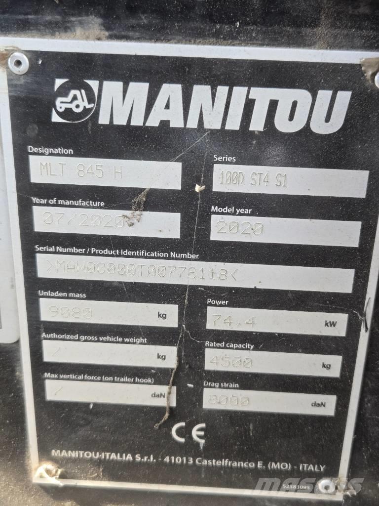 Manitou MLT 845 Sollevatori telescopici