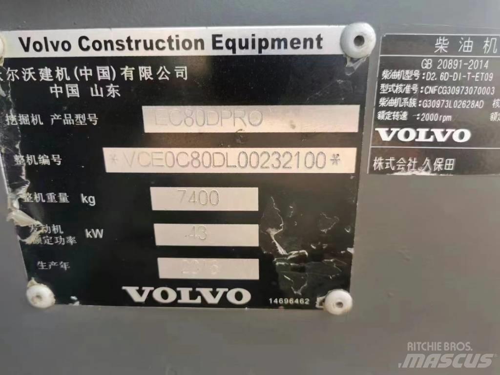 Volvo EC 80D PRO Escavatori cingolati