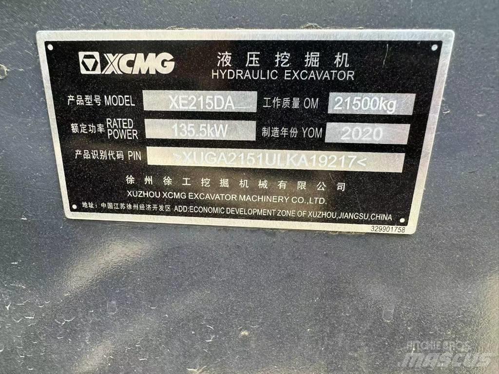 XCMG XE 215 DA Escavatori cingolati