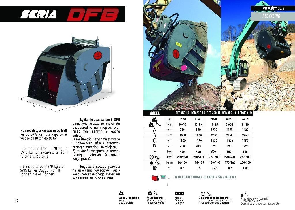  DEMOQ DFB200 Benne frantumatrici
