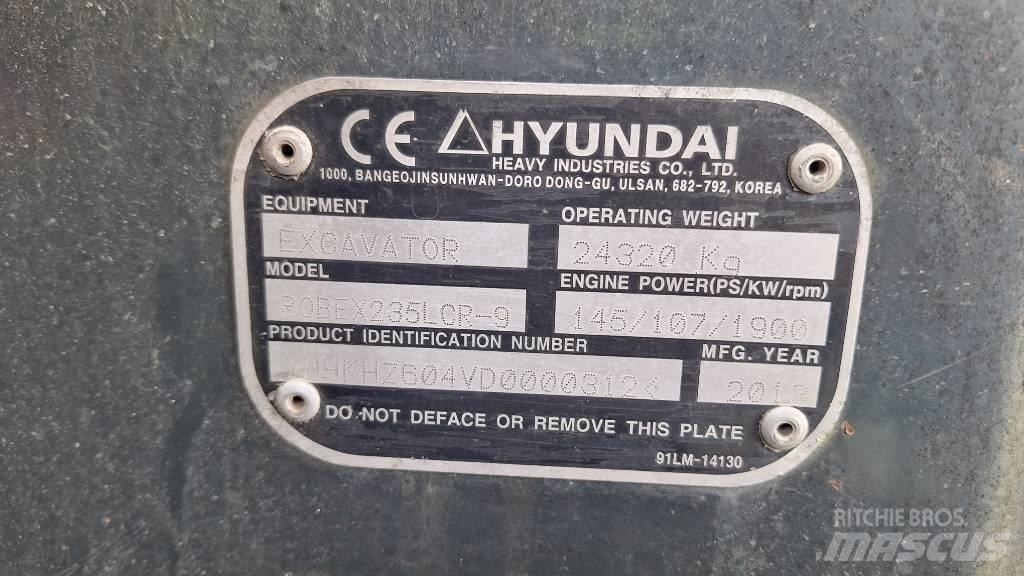 Hyundai 235 LCR-9 Escavatori cingolati
