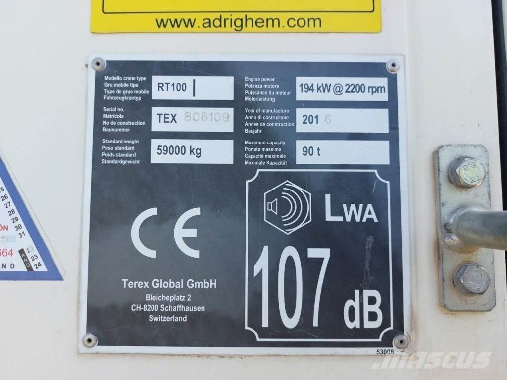 Terex RT100 Gru per terreni difficili