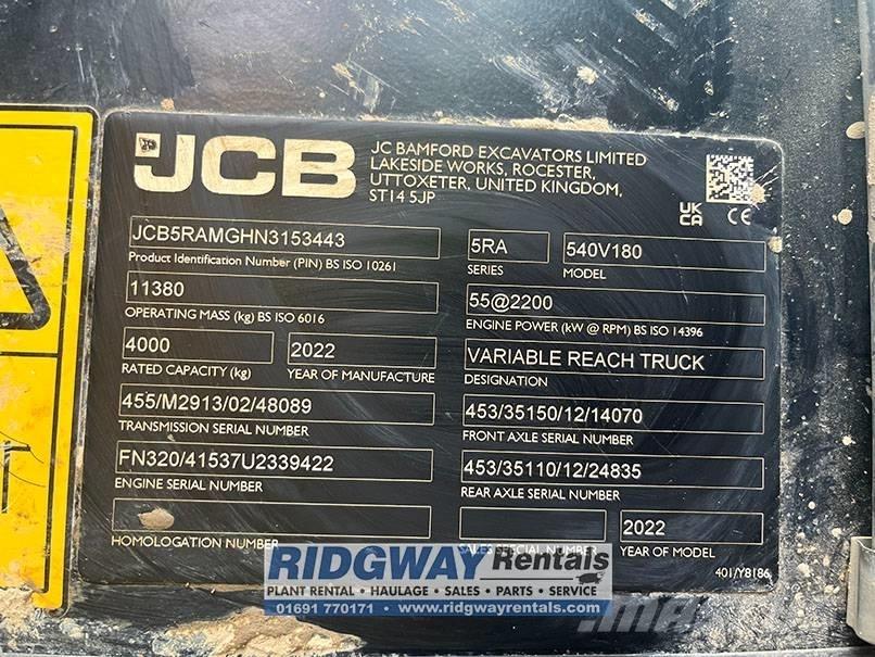 JCB 540-180 Sollevatori telescopici