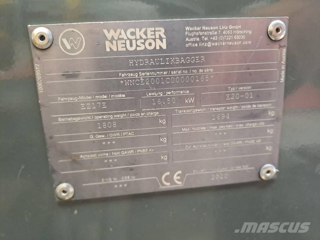 Wacker Neuson EZ17e Escavatori cingolati