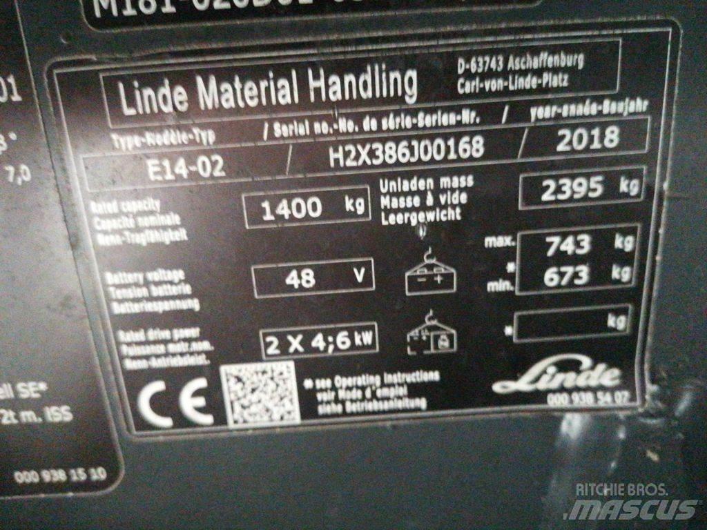 Linde E14-02 Carrelli elevatori elettrici