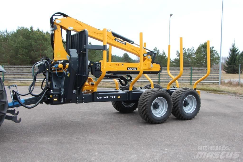 Oniar 8600+17T Caricatronchi con base su rimorchio