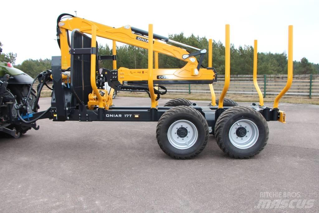 Oniar 8600+17T Caricatronchi con base su rimorchio