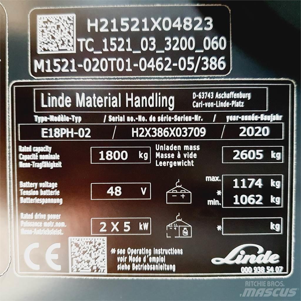 Linde E18PH Carrelli elevatori elettrici